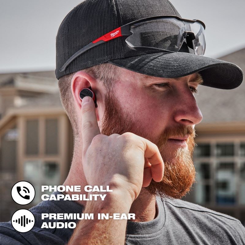 Milwaukee 2191 - 21 REDLITHIUM USB Bluetooth Jobsite Ear Buds - Mississauga Hardware Centre Inc