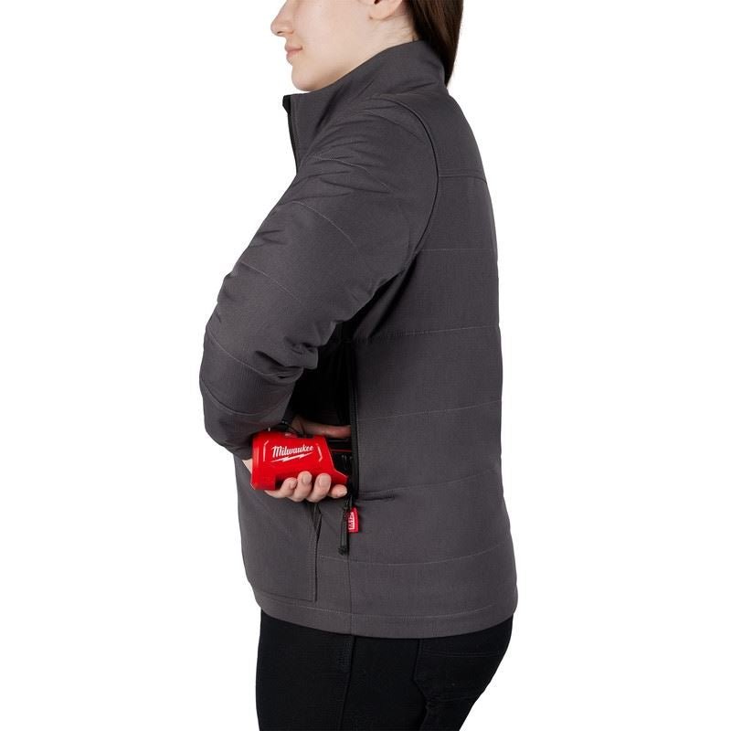 Milwaukee 234G - 21 M12 Womens Heated AXIS Jacket - Gray - Mississauga Hardware Centre Inc