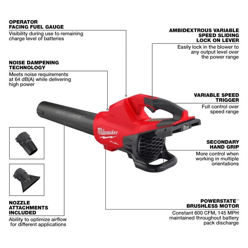 Milwaukee 2824 - 20 M18 FUEL Dual Battery Blower - Mississauga Hardware Centre Inc