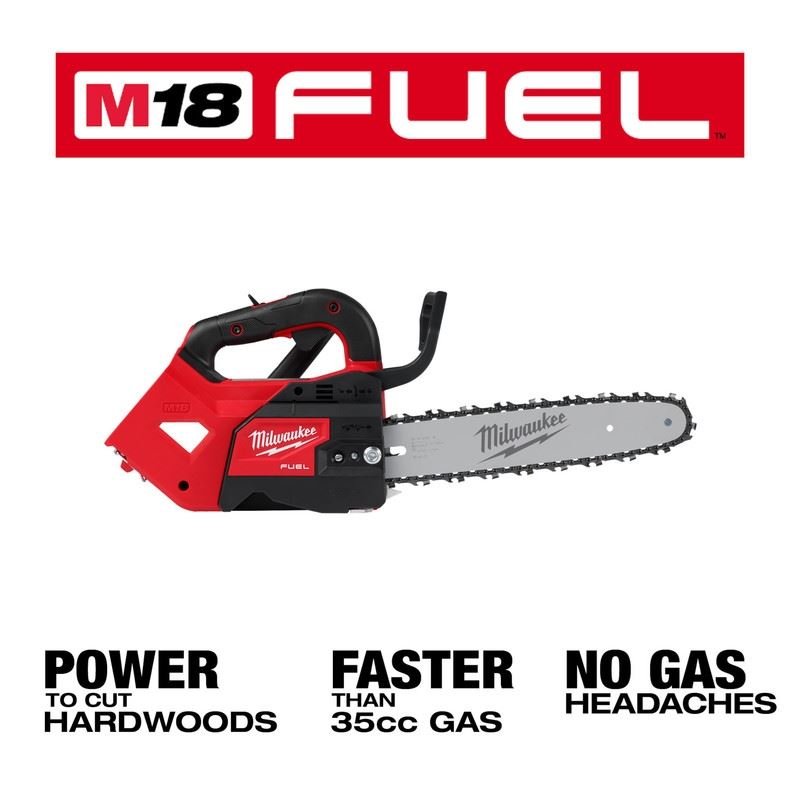 Milwaukee 2826 - 20C M18 FUEL 12in Top Handle Chainsaw - Mississauga Hardware Centre Inc