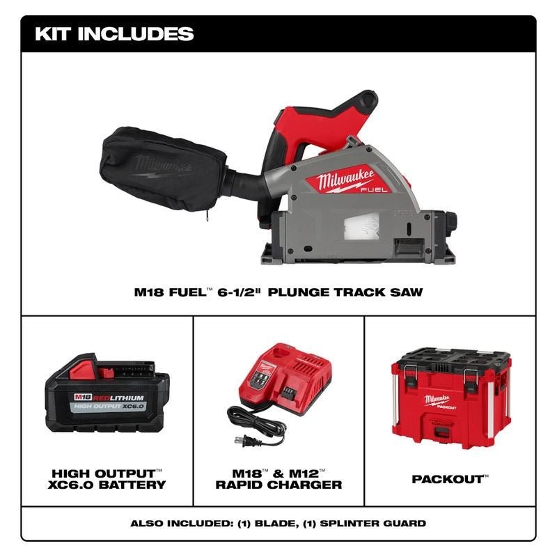 Milwaukee 2831 - 21 M18 FUEL 18 Volt Lithium - Ion Brushless Cordless 6 - 1/2 in. Plunge Track Saw Kit - Mississauga Hardware Centre Inc