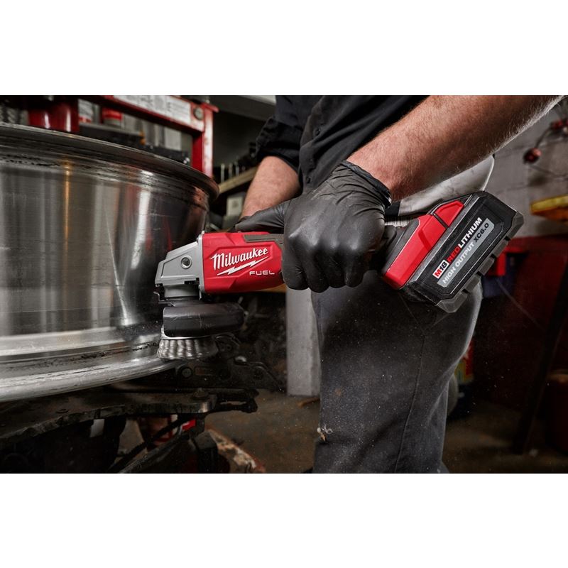 Milwaukee 2889 - 20 M18 FUEL 4 - 1/2in / 5in Variable Speed Braking Grinder, Slide Switch Lock - On - Mississauga Hardware Centre Inc