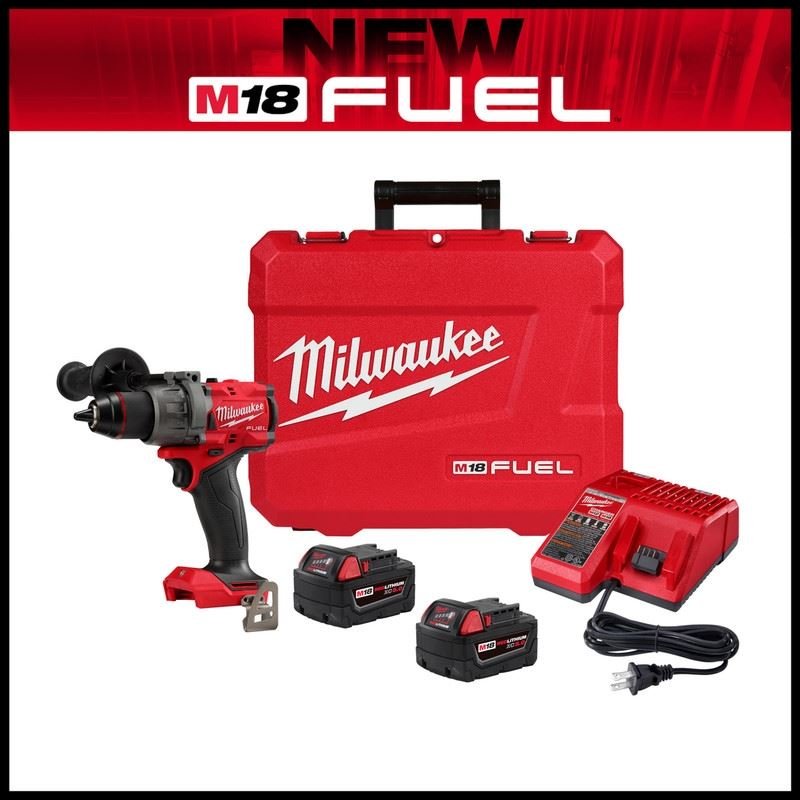Milwaukee 2904 - 22 M18 FUEL 1/2in Hammer Drill/Driver Kit - Mississauga Hardware Centre Inc