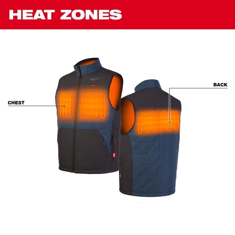 Milwaukee 305BL - 20 M12 HEATED AXIS VEST - BLUE - Mississauga Hardware Centre Inc