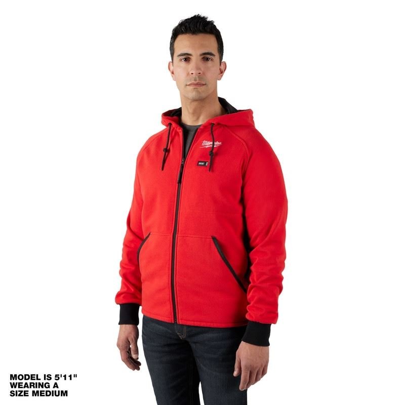 Milwaukee 306R - 20 M12 HEATED HOODIE - RED - Mississauga Hardware Centre Inc