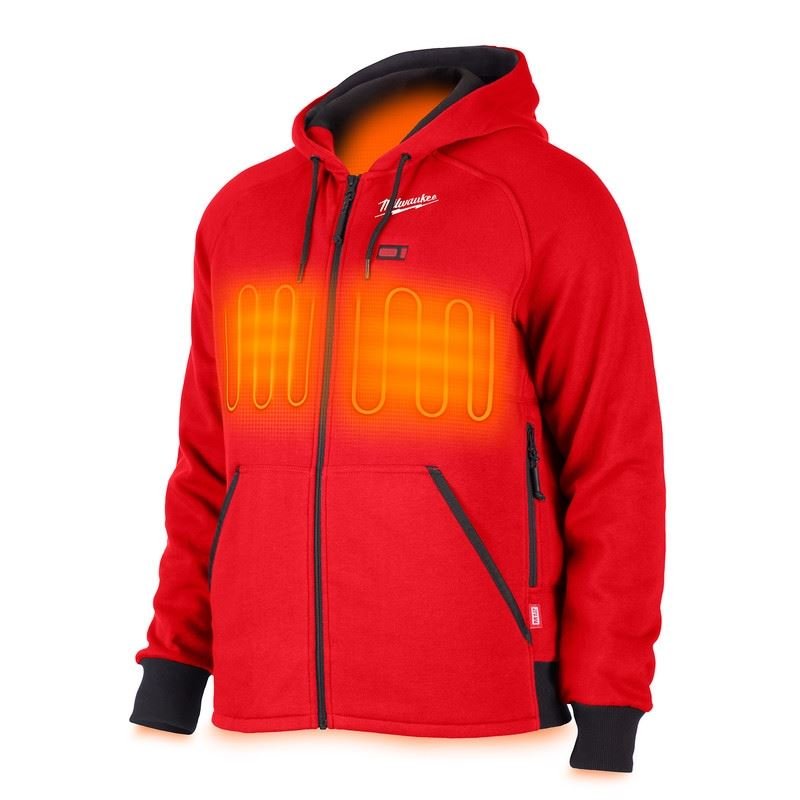 Milwaukee 306R - 20 M12 HEATED HOODIE - RED - Mississauga Hardware Centre Inc