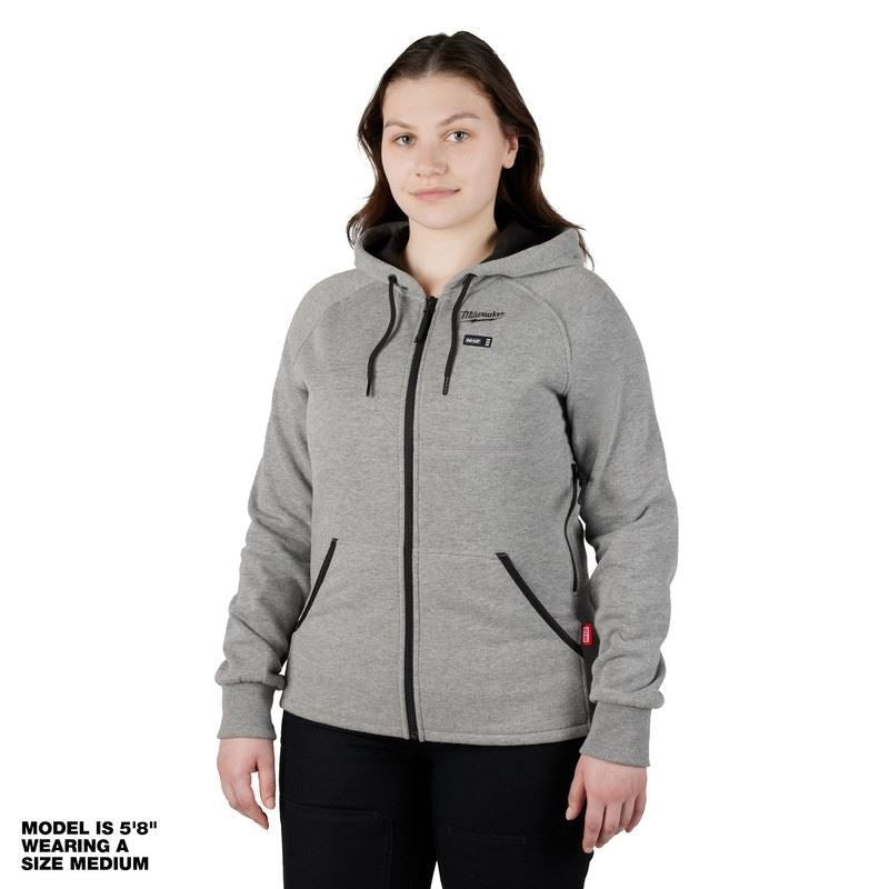 Milwaukee 336G - 21 M12 Womens Heated Hoodie - Gray - Mississauga Hardware Centre Inc