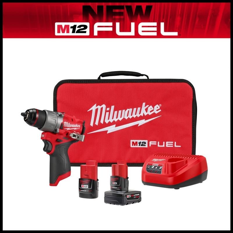 Milwaukee 3403 - 22 M12 FUEL 1/2in Drill/Driver Kit - Mississauga Hardware Centre Inc