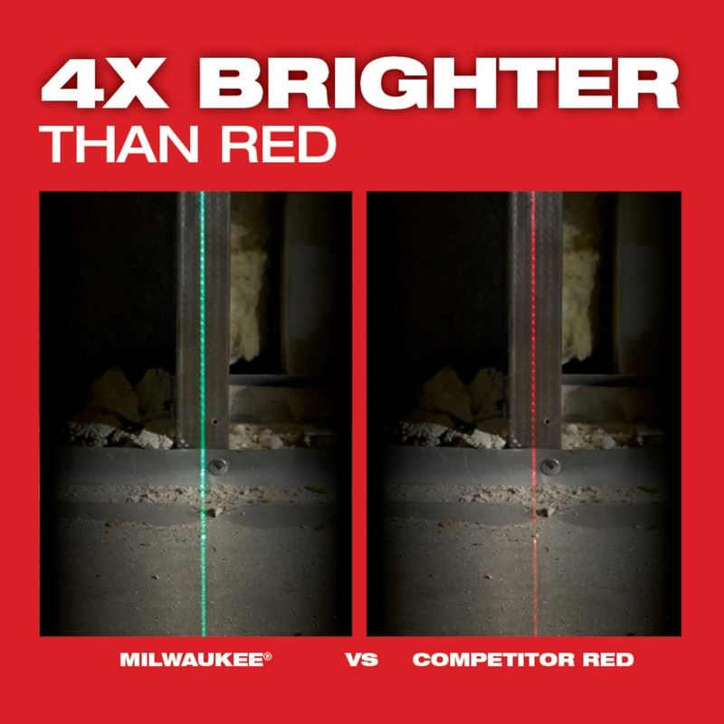 Milwaukee 3624 - 20 M12 Green Cross Line and 4 - Points Laser - Mississauga Hardware Centre Inc