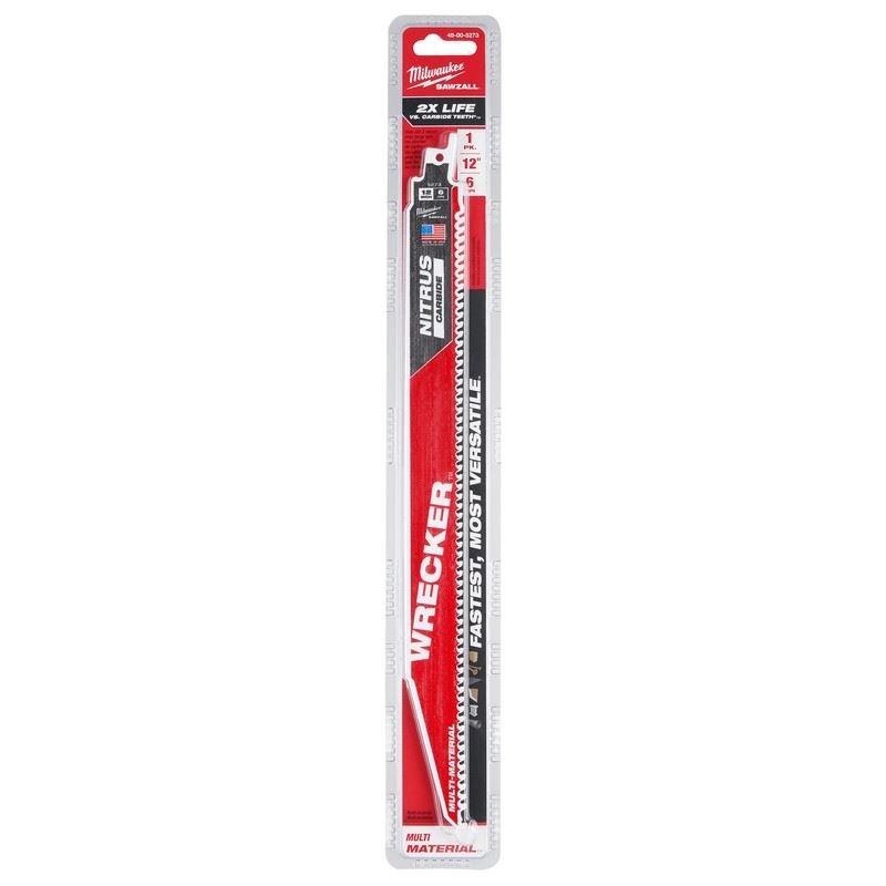 Milwaukee 48 - 00 - 5273 The WRECKER with Nitrus Carbide SAWZALL Blade - Mississauga Hardware Centre Inc