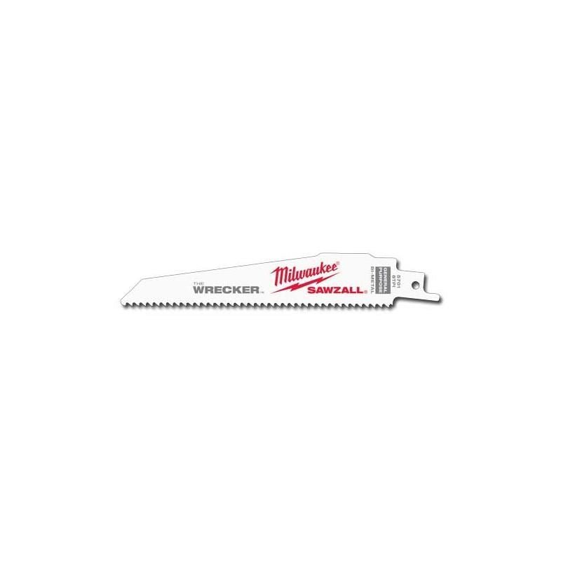 Milwaukee 48 - 00 - 8701 6"" 8 TPI The Wrecker SAWZALL Blade (25 Pk) - Mississauga Hardware Centre IncMilwaukee48-00-8701