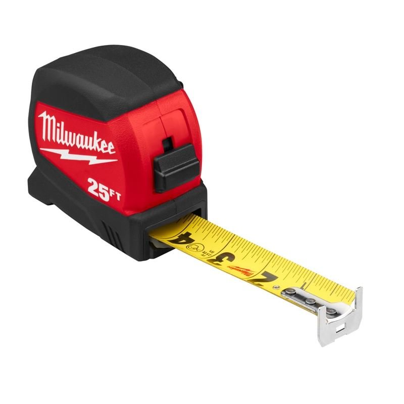 Milwaukee 48 - 22 - 0425 25 FT Compact Wide Blade Tape Measures - Mississauga Hardware Centre Inc