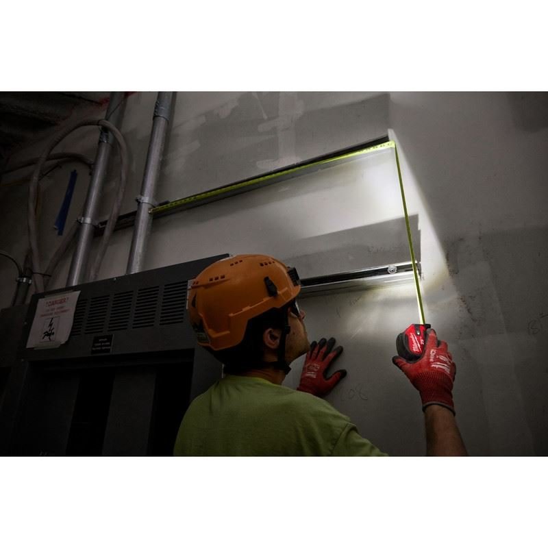 Milwaukee 48 - 22 - 0428 25ft Compact Wide Blade Magnetic Tape Measure w/ Rechargeable 100L Light - Mississauga Hardware Centre Inc