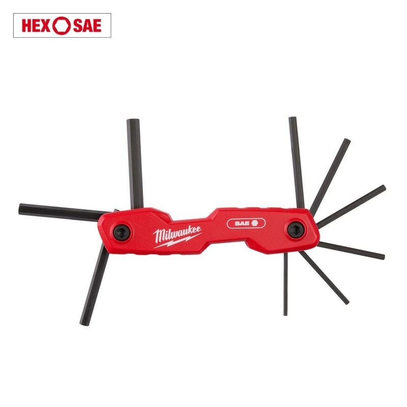 Milwaukee 48 - 22 - 2181 9 Key Folding Hex Key Set - SAE - Mississauga Hardware Centre Inc