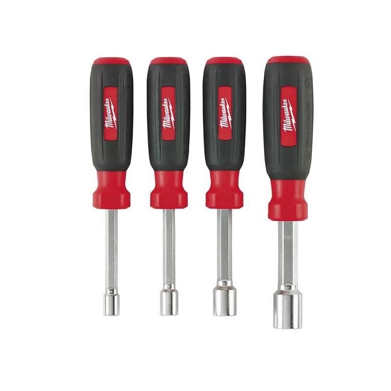 Milwaukee | 48 - 22 - 2404 4 PC Hollow Shaft SAE Nut Driver Set - Mississauga Hardware Centre IncMilwaukee48-22-2404