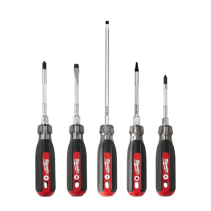 Milwaukee 48 - 22 - 2885 Cushion Grip Screwdriver Set (5 - Piece) - Mississauga Hardware Centre Inc