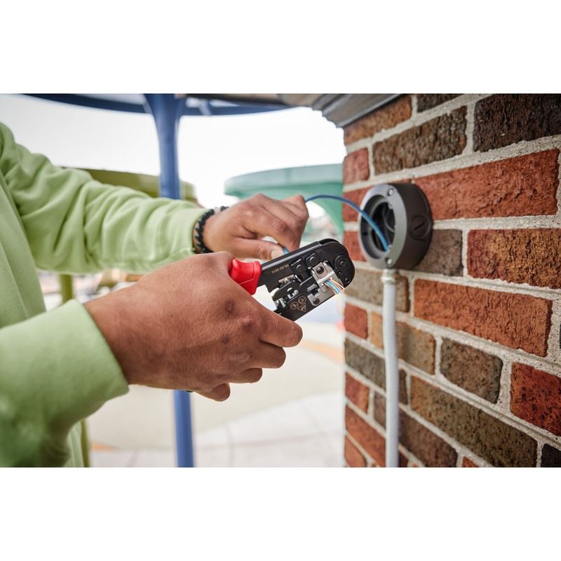 Milwaukee 48 - 22 - 3074 Ratcheting Pass - Through Crimper and Stripper - Mississauga Hardware Centre Inc