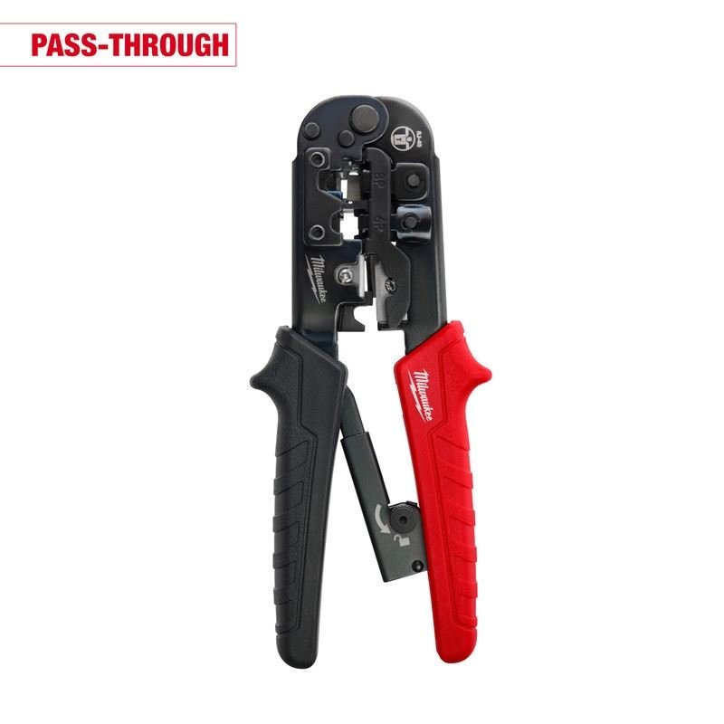 Milwaukee 48 - 22 - 3074 Ratcheting Pass - Through Crimper and Stripper - Mississauga Hardware Centre Inc