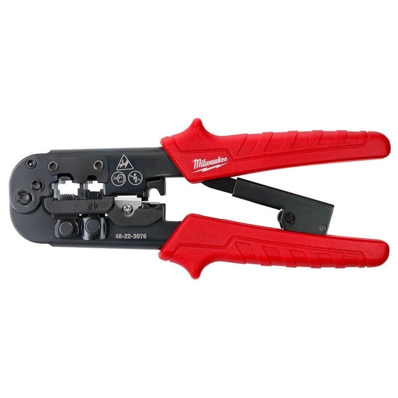Milwaukee 48 - 22 - 3076 Ratcheting Pass - Through Crimper and Stripper - Mississauga Hardware Centre Inc