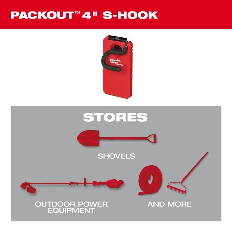 Milwaukee 48 - 22 - 8333 PACKOUT 4in S Hook - Mississauga Hardware Centre Inc