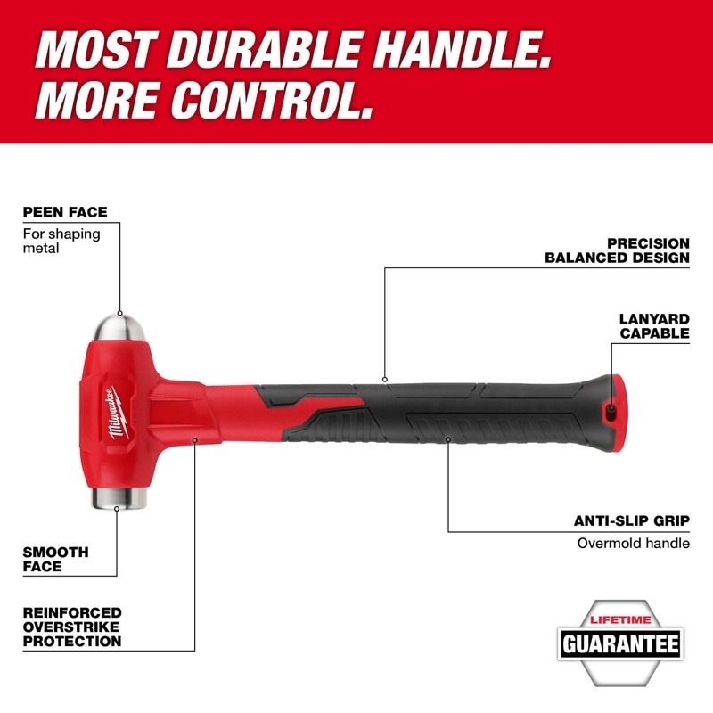 Milwaukee 48 - 22 - 9140 16oz Dead Blow Ball Peen Hammer - Mississauga Hardware Centre Inc