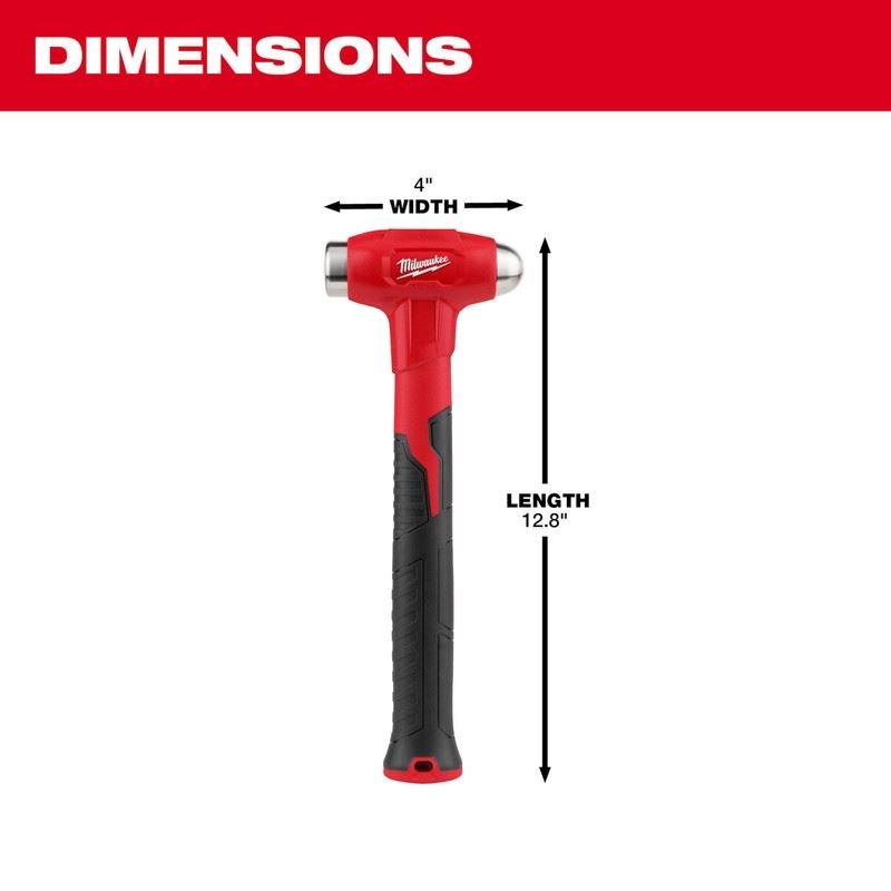 Milwaukee 48 - 22 - 9140 16oz Dead Blow Ball Peen Hammer - Mississauga Hardware Centre Inc