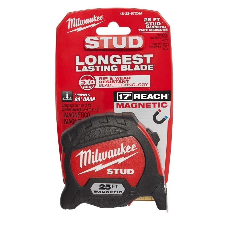 Milwaukee 48 - 22 - 9725M Magnetic STUD Magnetic Tape Measure - Mississauga Hardware Centre Inc