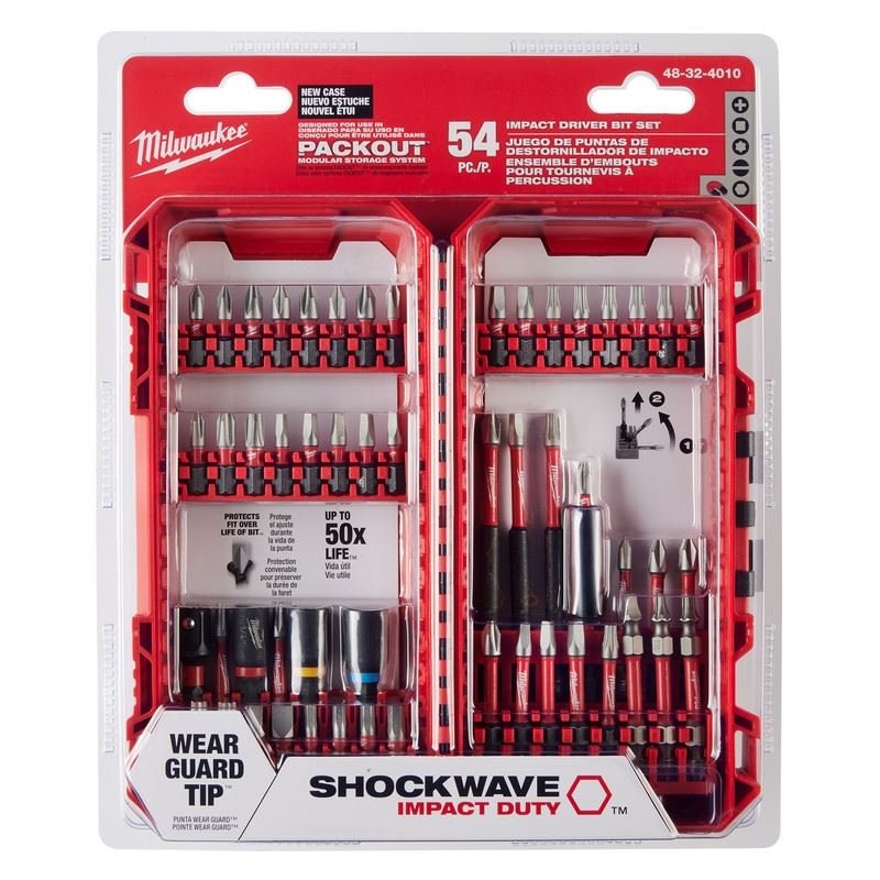 Milwaukee 48 - 32 - 4010 SHOCKWAVE Impact Duty Driver Bit Set - 54PC - Mississauga Hardware Centre Inc
