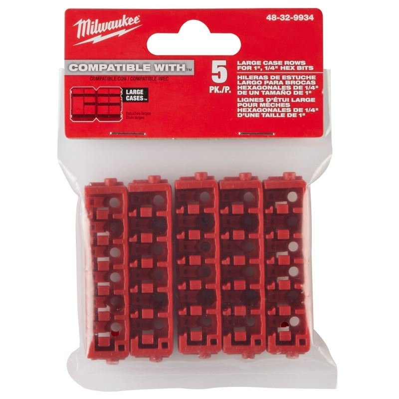 Milwaukee 48 - 32 - 9934 Large Case Rows for Insert Bit Accessories 5PK - Mississauga Hardware Centre Inc
