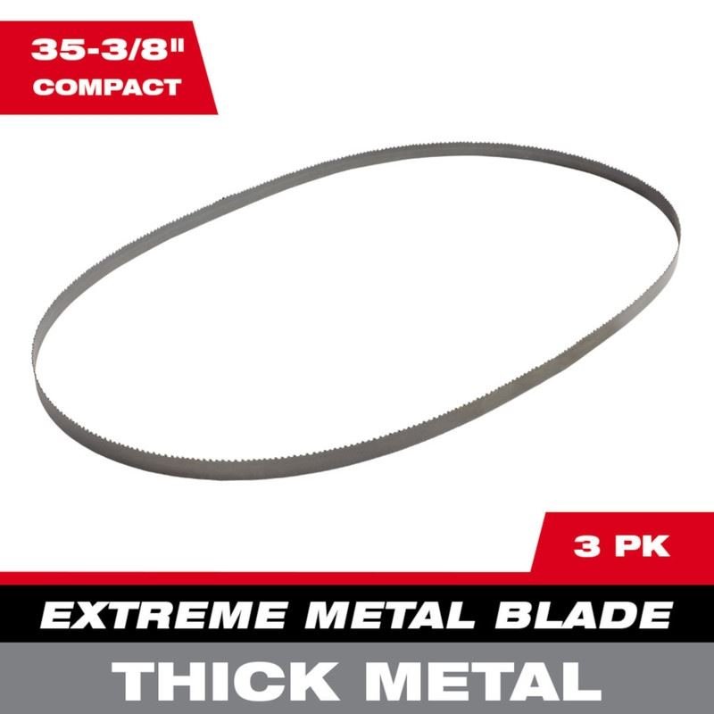 Milwaukee 48 - 39 - 0609 Extreme Thick Metal Band Saw Blades 3 pk Compact - Mississauga Hardware Centre Inc