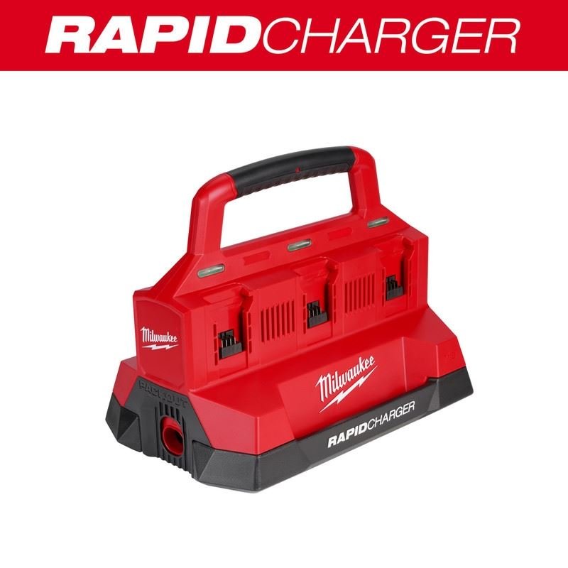 Milwaukee 48 - 59 - 1809 M18 PACKOUT Six Bay Rapid Charger - Mississauga Hardware Centre Inc