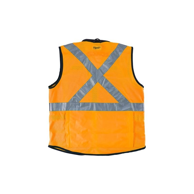 Milwaukee 48 - 73 - 5092 High Visibility Orange Performance Safety Vest - L/XL (CSA) - Mississauga Hardware Centre IncMilwaukee48-73-5092