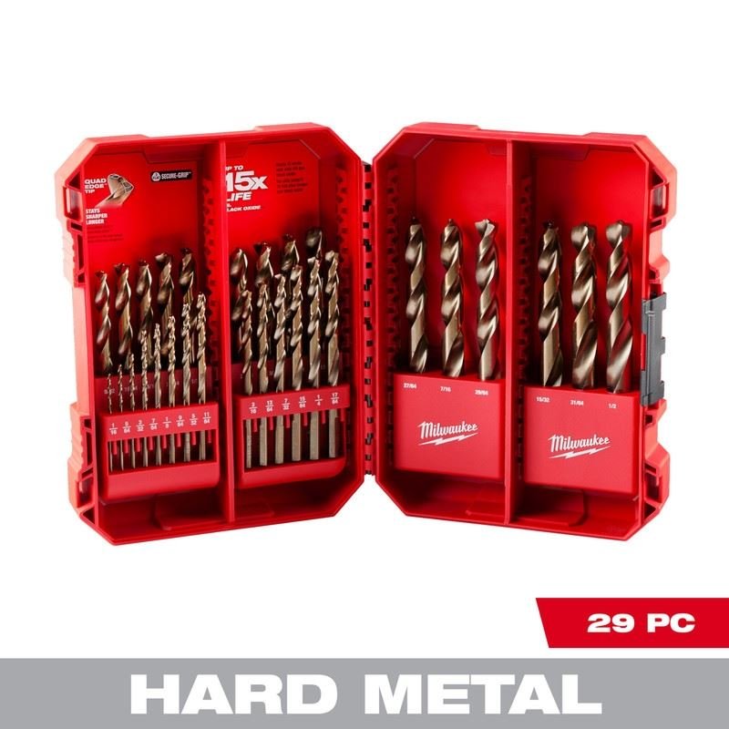 Milwaukee 48 - 89 - 2332 RED HELIX Cobalt Drill Bit Set - 29PC - Mississauga Hardware Centre Inc