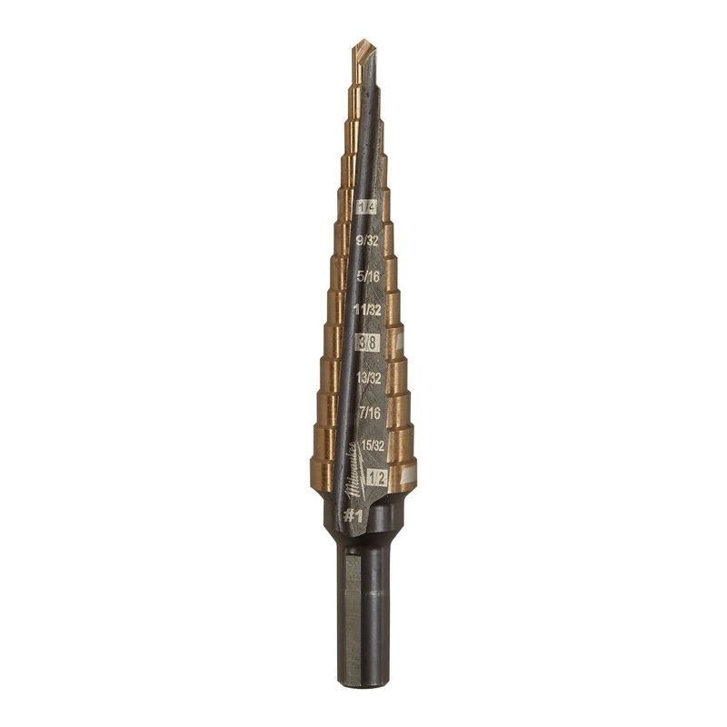 Milwaukee 48 - 89 - 9281 No.1 (1/8 - 1/2 in) Cobalt Step Drill Bit - Mississauga Hardware Centre Inc