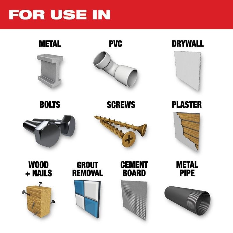 Milwaukee 49 - 10 - 9006 OPEN - LOK 3pc Metal Cutting Multi - Tool Blade Variety Pack - Mississauga Hardware Centre Inc
