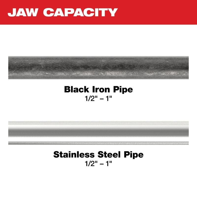 Milwaukee 49 - 16 - 2696 Black Iron Press 1/2in - 1in Kit - Mississauga Hardware Centre Inc