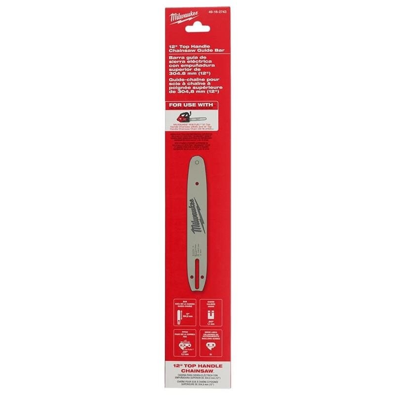 Milwaukee 49 - 16 - 2743 12in Top Handle Chainsaw Guide Bar - Mississauga Hardware Centre Inc