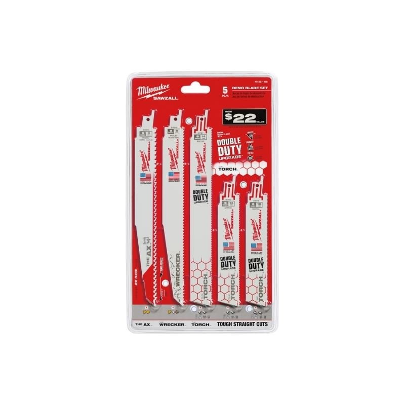 Milwaukee 49 - 22 - 1105 5 PC Demolition SAWZALL® Blade Set - Mississauga Hardware Centre IncMilwaukee49-22-1105