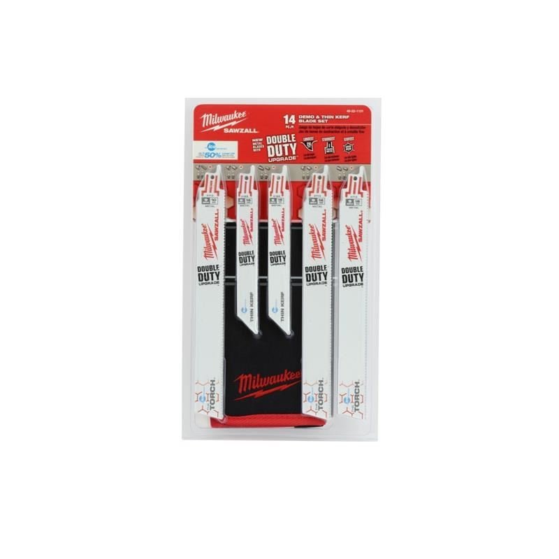 Milwaukee 49 - 22 - 1131 14 PC Metal Cutting Ice Hardened SAWZALL Blade Set - Mississauga Hardware Centre IncMilwaukee49-22-1131