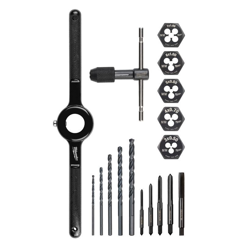 Milwaukee 49 - 22 - 5601 17PC Metric Tap and Die Set - Mississauga Hardware Centre Inc