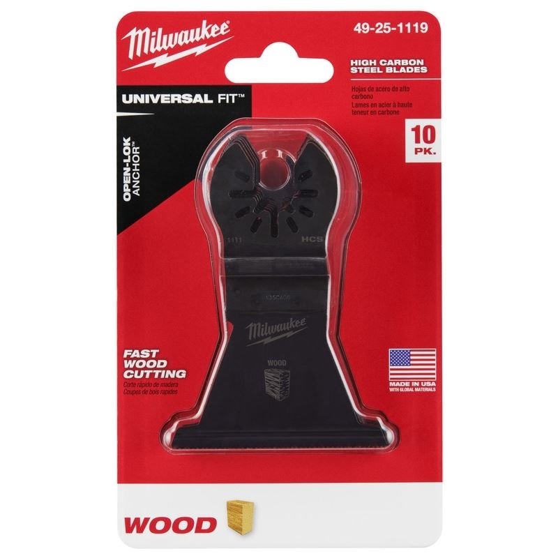Milwaukee 49 - 25 - 1119 OPEN - LOK 2 - 1/2 in Hcs Wood Blades 10 Pk - Mississauga Hardware Centre Inc