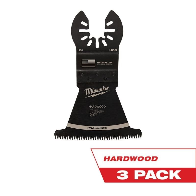Milwaukee 49 - 25 - 1153 OPEN - LOK 2 - 1/2 in Hcs Japanese Tooth Pro - Curve Hardwood Blade 3 Pk - Mississauga Hardware Centre Inc