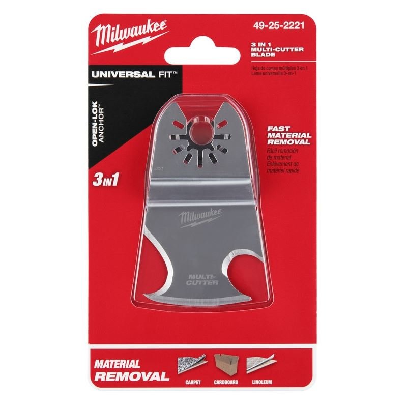 Milwaukee 49 - 25 - 2221 OPEN - LOK 3 - in - 1 Multi - Cutter Scraper Blade 1 Pk - Mississauga Hardware Centre Inc