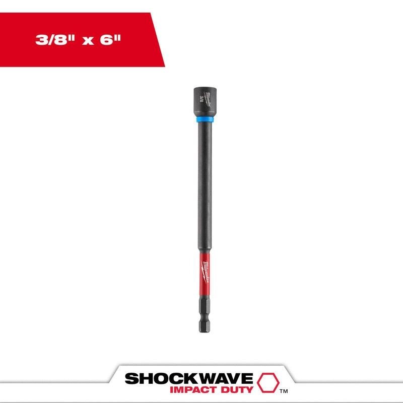Milwaukee 49 - 66 - 4585 SHOCKWAVE Impact Duty 3/8in x 6in Magnetic Nut Driver - Mississauga Hardware Centre Inc