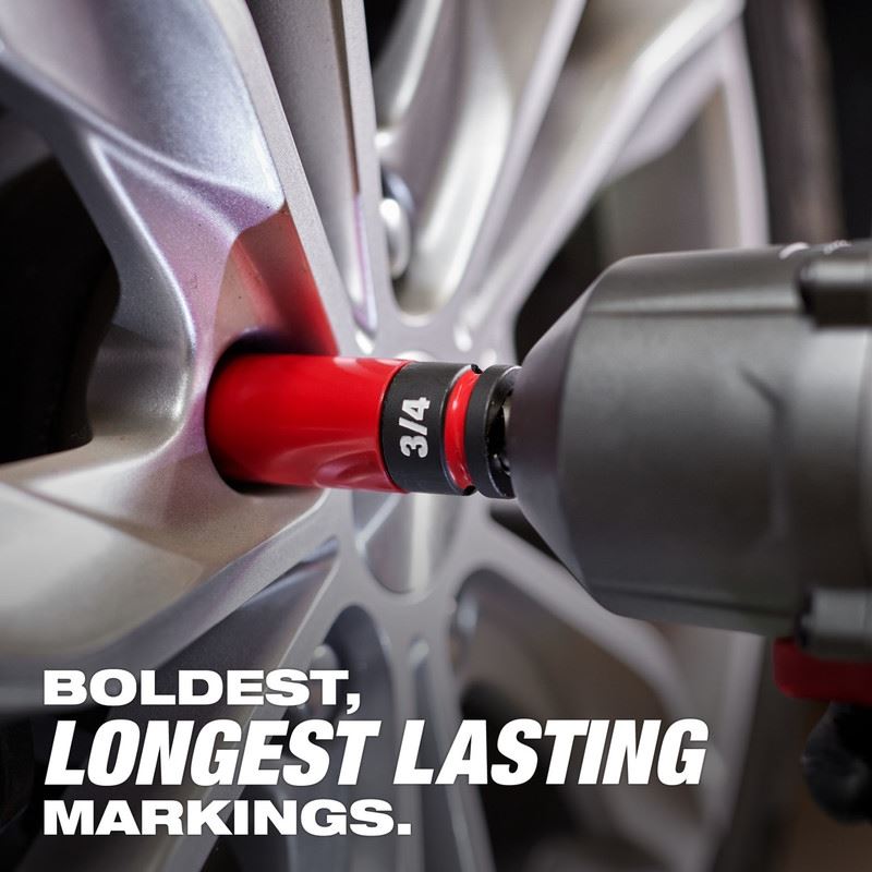 Milwaukee 49 - 66 - 7833 SHOCKWAVE Impact Duty 1/2 Drive SAE and Metric 11PC Lug Nut Wheel Socket Set - Mississauga Hardware Centre Inc