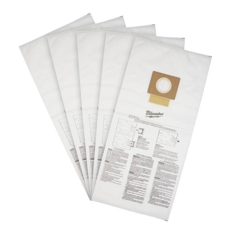 Milwaukee 49 - 90 - 1999 Fleece Dust Bags (5PK) - 12 Gallon - Mississauga Hardware Centre Inc
