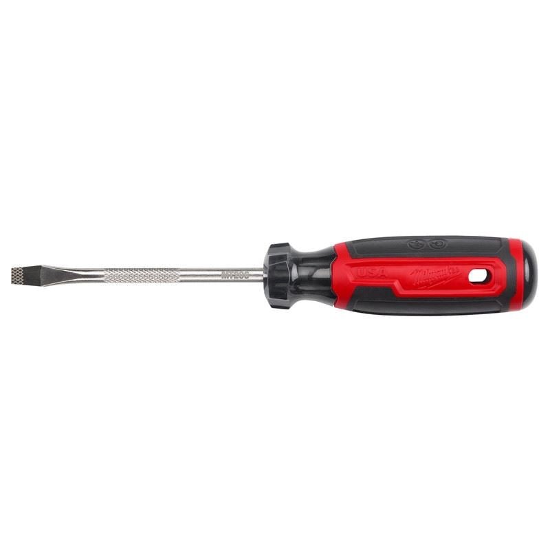 Milwaukee MT206 1/4in Slotted 4in Cushion Grip Screwdriver (USA) - Mississauga Hardware Centre Inc