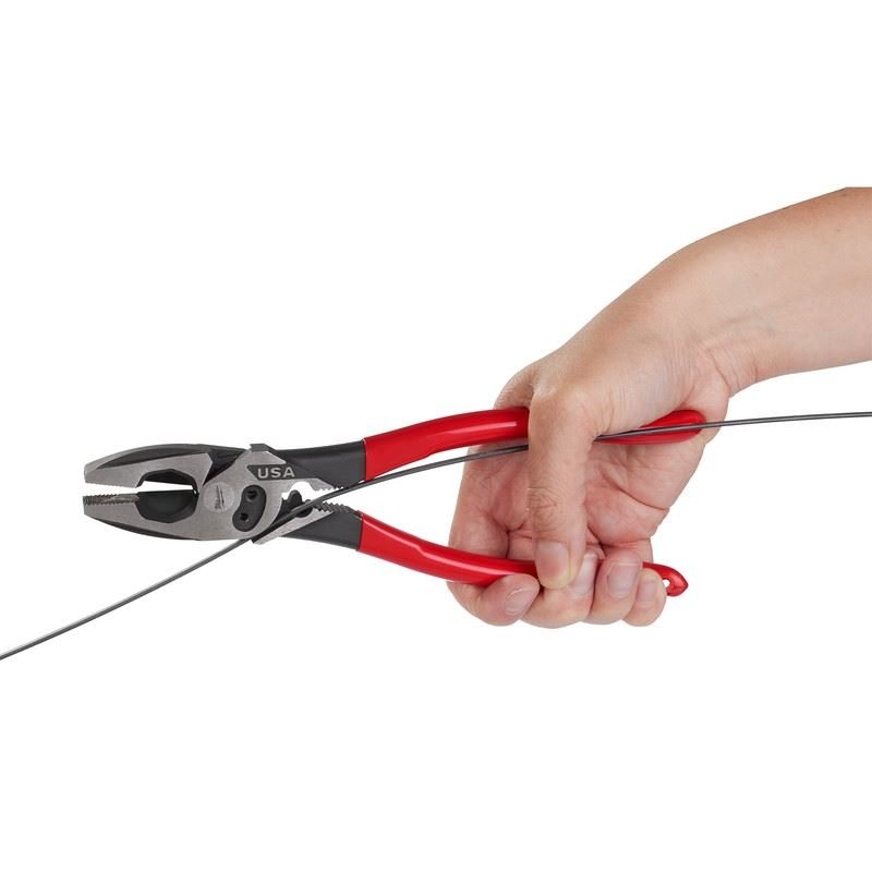 Milwaukee MT500C 9in Linemans Dipped Grip Pliers w/ Crimper Bolt Cutter (USA) - Mississauga Hardware Centre Inc