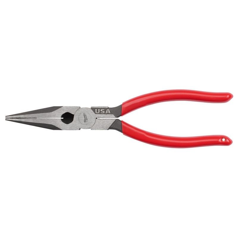 Milwaukee MT505 8in Long Nose Dipped Grip Pliers (USA) - Mississauga Hardware Centre Inc