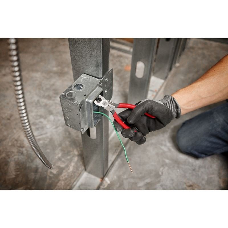 Milwaukee MT505 8in Long Nose Dipped Grip Pliers (USA) - Mississauga Hardware Centre Inc